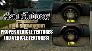 San Andreas Definitive Edition Mod Showroom - Proper Vehicle Textures