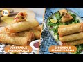 Make & Freeze Spring Rolls 2 ways (Vegetable & Chicken Spaghetti) Ramzan Special By Food Fusion