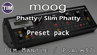 ** Moog Little Phatty Patches - 100 sounds (Slim Phatty)