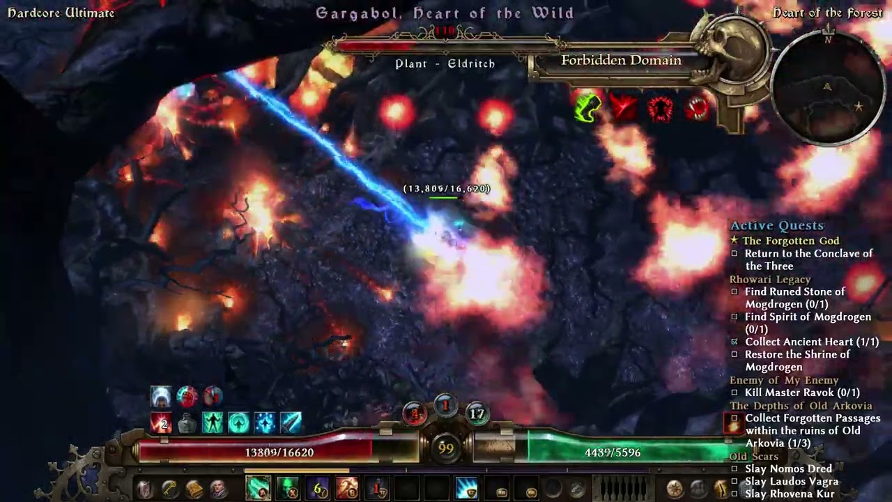 (1.2.1.2) GRIM DAWN HC Beginner lightning AAR Templar x Gargabol