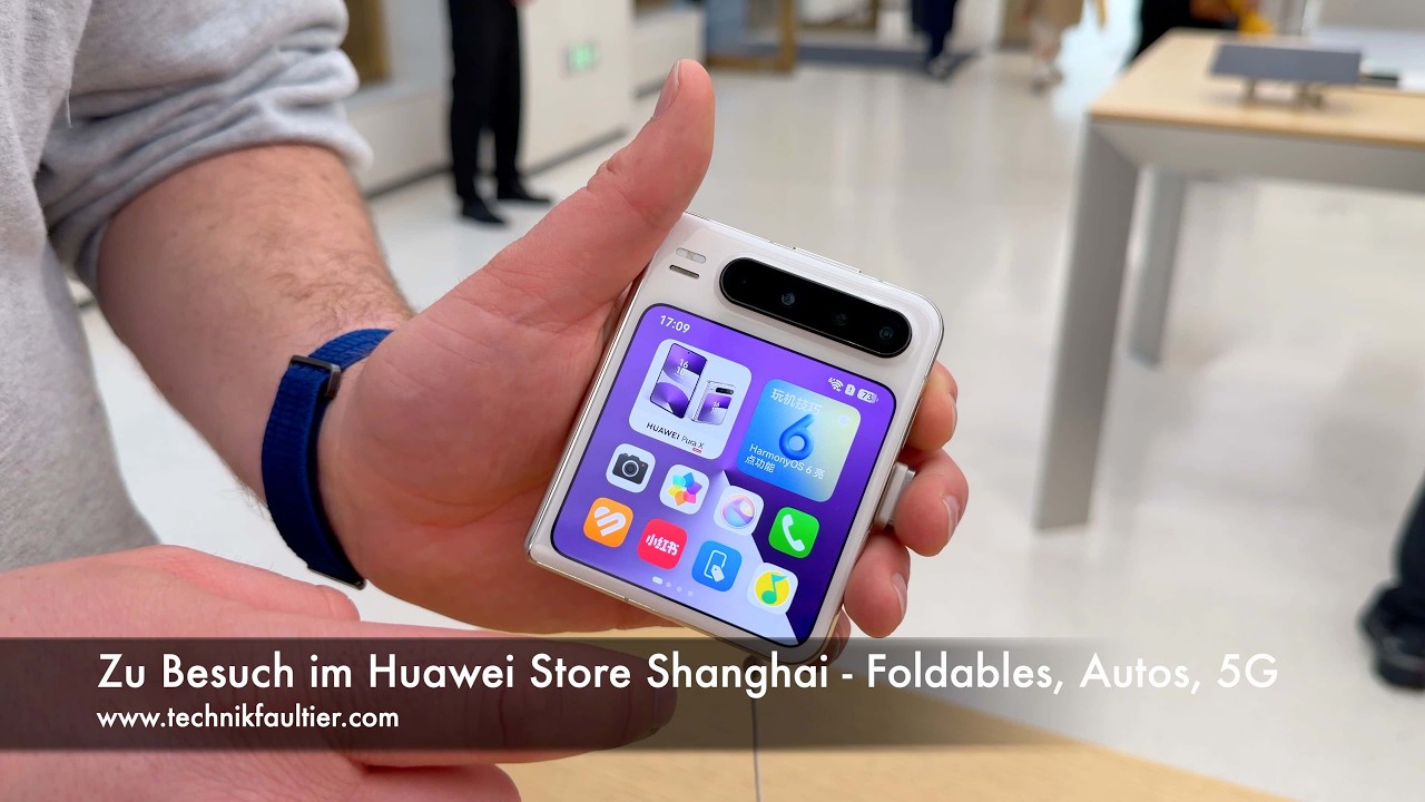 Zu Besuch im Huawei Store Shanghai - Foldables, Autos, 5G
