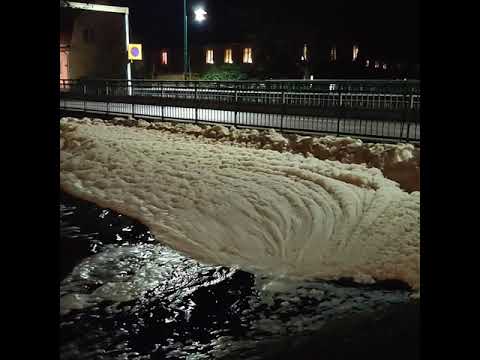 Ronnebyån svämmar över