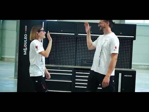 KS TOOLS - MODULEO - 866.6250 Assembly video - modular and free-standing workshop cabinet system