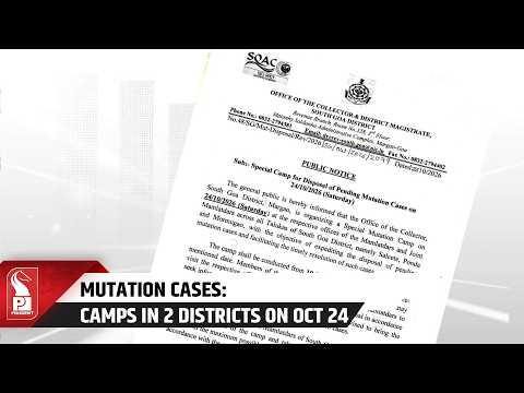 South Goa District Administration to Hold Special Mutation Camp on October 24