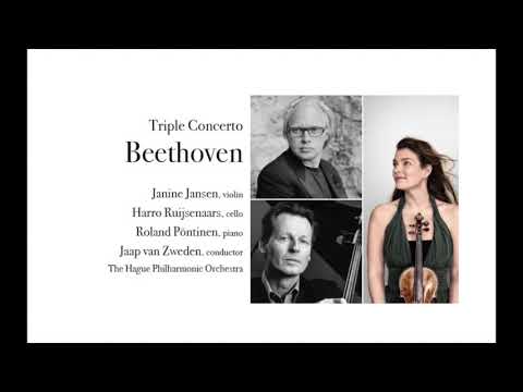 Beethoven: Triple Concerto. Janine Jansen, Harro Ruijsenaars, Roland Pöntinen, Jaap van Zweden.