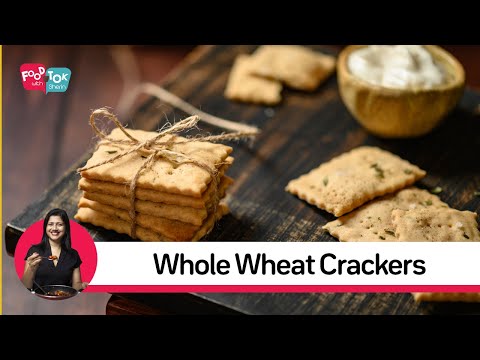 Healthy Homemade Whole Wheat Crackers Recipe | How To Make Easy Whole Wheat Crackers | Quick Snacks
