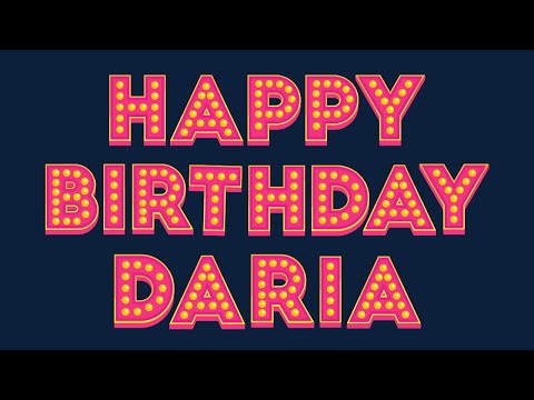 Happy Birthday Daria