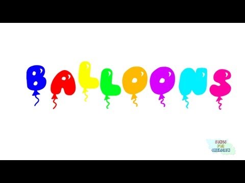 The Balloon Balloon Balloon Song (learn the colors song for children)