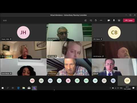 Thurrock Council - Extraordinary Planning Committee, 19/11/2020