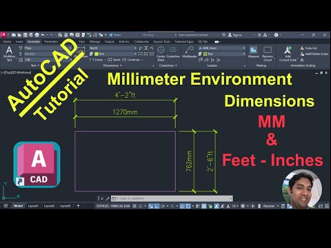 How to Create a Feet inches Dimension style for a Millimeters Environment in AutoCAD