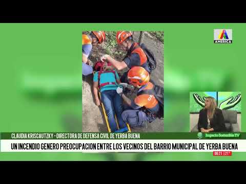 Un incendio generó preocupación entre los vecinos del Barrio Municipal de Yerba Buena