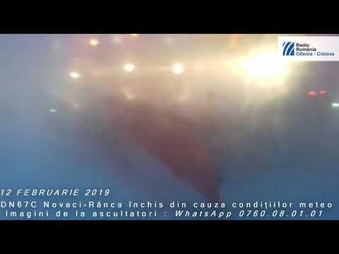 DN67C Novaci-Rânca închis - 12.02.2019