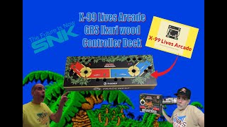 X-99 Lives Arcade Wood GRS Ikari Warriors Controller Deck