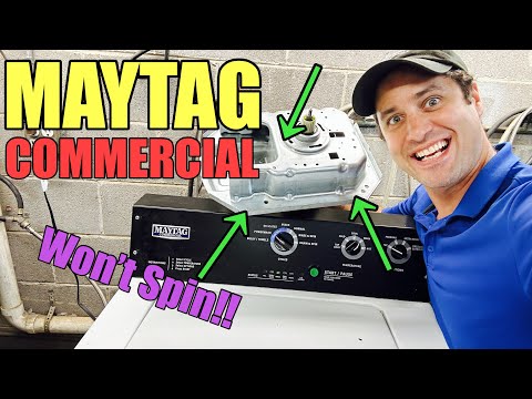 This REAL Commercial Maytag Washer Isn’t Washing or Spinning | Hub & Gearcase Swap | MVWP576KW0 