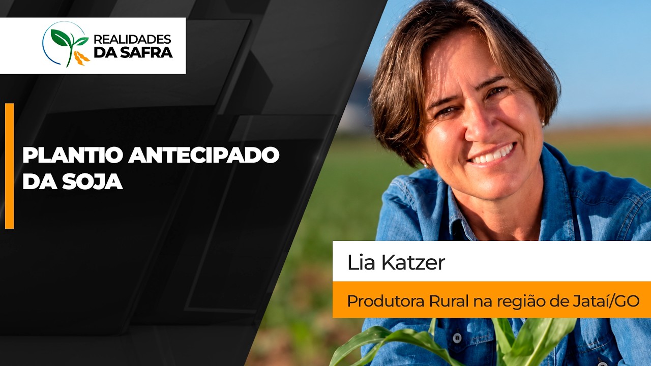 Jataí/GO antecipou plantio da soja para o começo de outubro e já tem atividades praticamente...