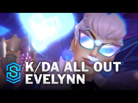 K/DA ALL OUT Evelynn Wild Rift Skin Spotlight