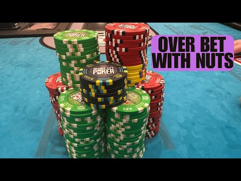 Over Betting the Nuts At Orange City !!! -  Kyle Fischl Poker Vlog Ep 245