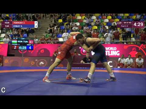 BRONZE GR - 97 kg: Z. TOEROEK (HUN) v. S. ERBAY (TUR)