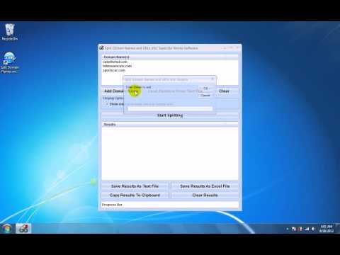 Split Domain Names and URLs Into Separate Words Software
