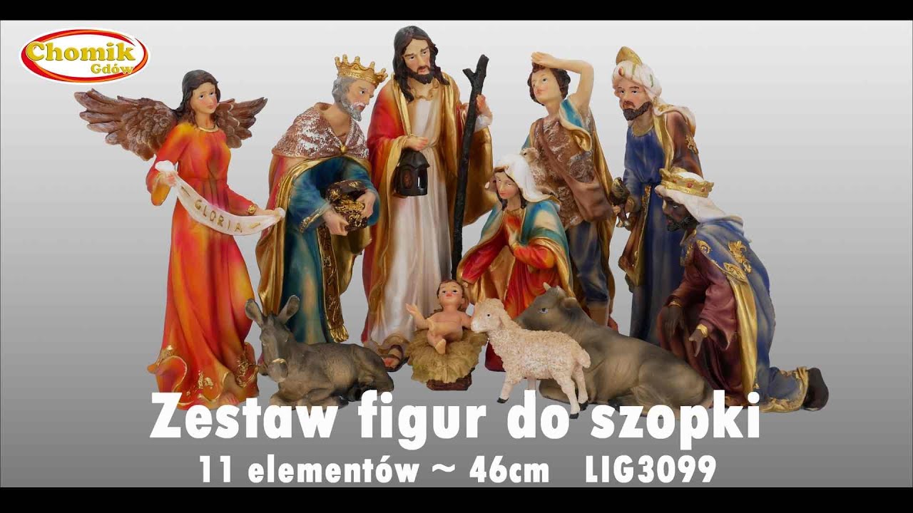 Watch Zestaw figur Bożonarodzeniowych do szopki - 11 elementów ~ 46cm now Zestaw figur Bożonarodzeniowych do szopki - 11 elementów ~ 46cm