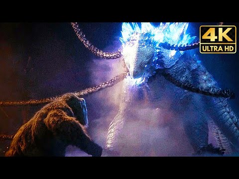 King Kong Meets Skar King & Shimo 4K Full Fight Scene (2024) Godzilla x Kong The New Empire Movie