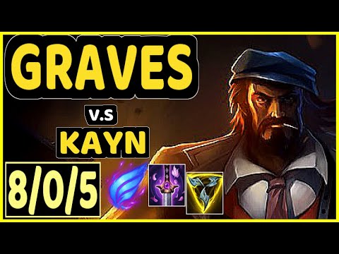 LUROX (GRAVES) vs KAYN - 8/0/5 KDA JUNGLE CHALLENGER GAMEPLAY - EUW