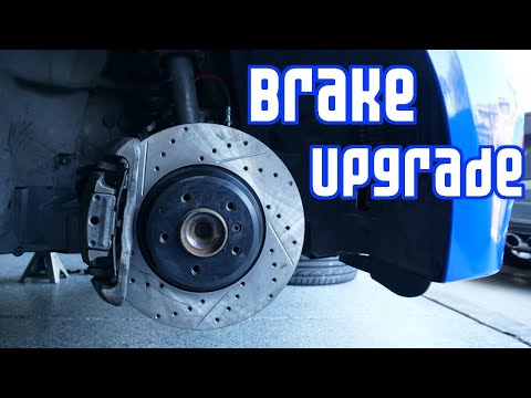 StopTech Brake Rotors, Hawk Pads, and, ECS Stainless Steel Lines - E92 335i