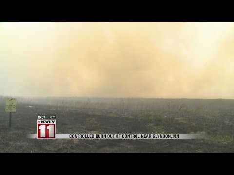 Crews contain out of control burn near Glyndon, MN