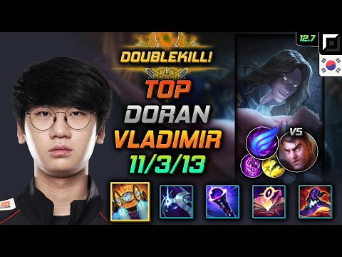 Doran Vladimir Top vs Jayce - 도란 탑 블라디미르 벨트 난입 - LOL KR 12.7