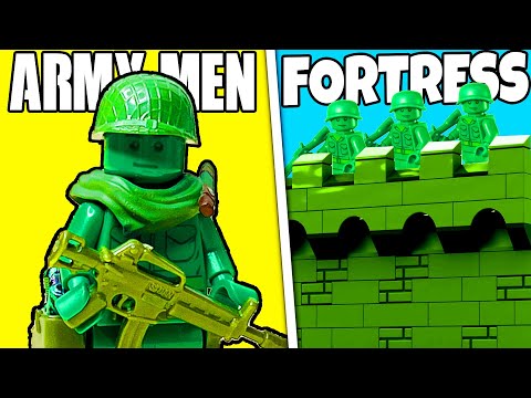 I built an ARMY MEN FORTRESS in LEGO...