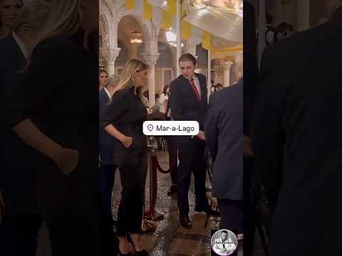 President Donald Trump, Melania & Barron Trump - Mar-a-Lago 🥂❤️ #donaldtrump #trumpnews #trump #usa