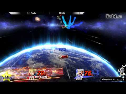 Team DG Smash Bros Wii U Sir_Socke vs FlecKz@ allesgeben#18 LB 2 06.05.2015
