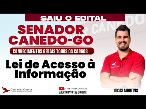 PREFEITURA CANEDO-GO: Lei de Acesso à Informação (LAI) para Concurso Público