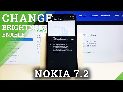 How to Adjust Screen Brightness on Nokia 7.2 - Turn On Auto Brightness