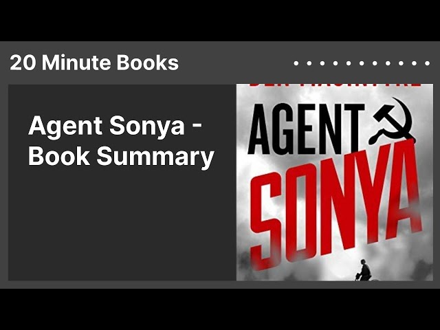 Vídeo relacionado con Agente Sonya: Amante, madre, soldado, espía (Tiempo de Historia)