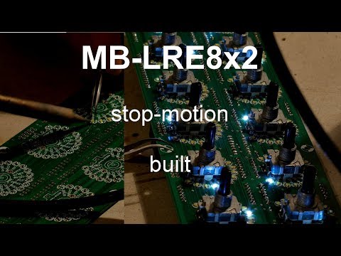 midibox blm-lre-8x2 - built - stop motion - music by crimic