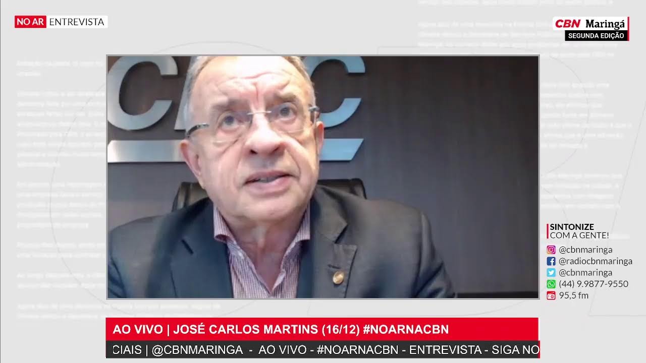 AO VIVO | JOSÉ CARLOS MARTINS (16/12) - #NOARNACBN