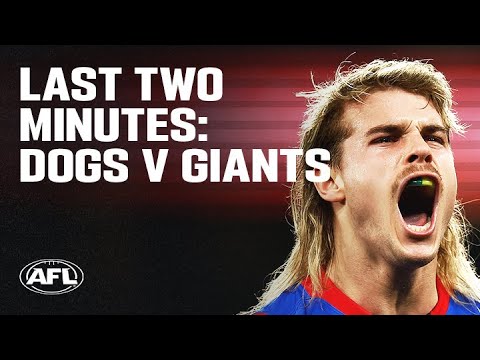 Last Two Minutes: Western Bulldogs v GWS Giants | Round 22, 2022 | AFL