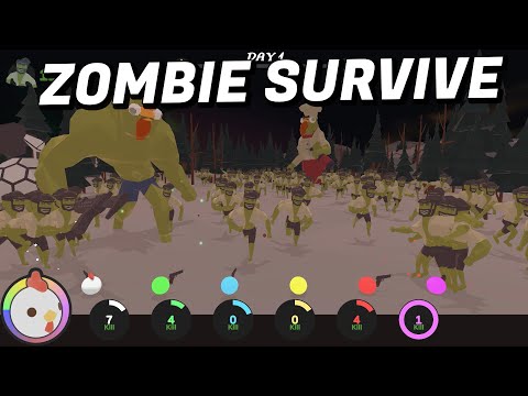 Escape from the Zombie Attack 🧟 Marble Race