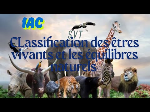 1AC: La classification des êtres vivants et les équilibres naturels🦆🐬