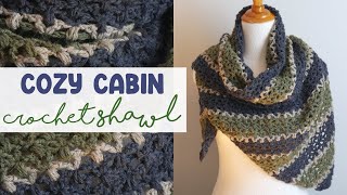 BEAUTIFUL Shawl! (Cozy Cabin Crochet Shawl)