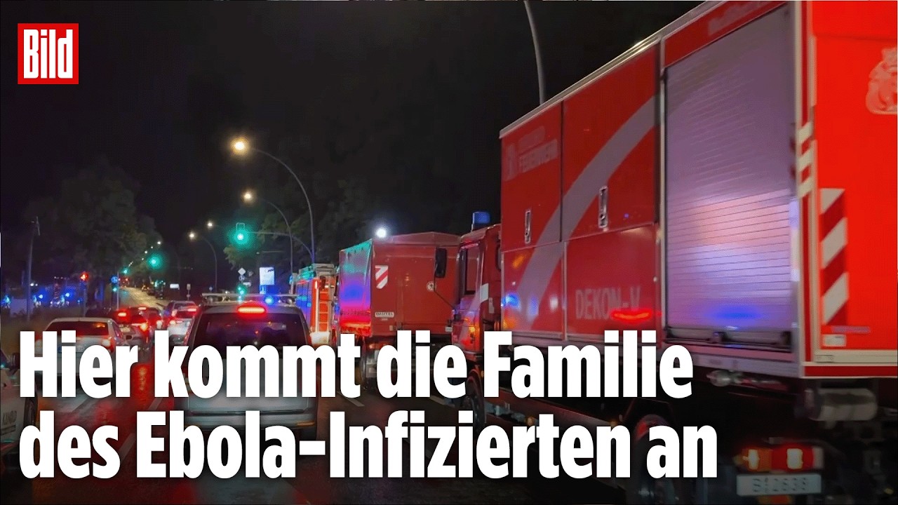 BERLIN: Familie des Ebola-Infizierten in Berlin angekommen! Riesiger Konvoi für Frau und Kinder