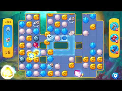 Fishdom 7208 Level - 17 moves - NO BooSTERS