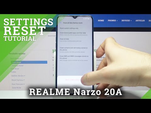 Restore Factory Customizations on REALME Narzo 20A - Reset System Settings
