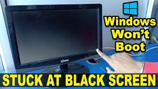 [SOLVED] Windows is not booting up stuck at black screen | Computer wont boot up