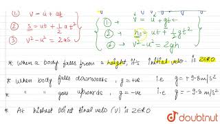 MOTION OF OBJECT UNDER GRAVITATIONAL FORCE
