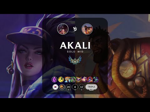 Akali Mid vs K'Sante - KR Challenger Patch 13.18