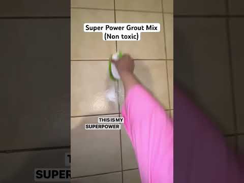 3 Ingredient Grout Cleaner: non toxic! No nasty chemicals! #cleaninggrout #cleaning #bathroomclean