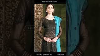 Black Readymade Chiffon Suit - Video 4