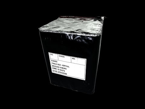 Finale Box Vertical 30mm Gold Brocade Kamuro By Showtime FX Fireworks